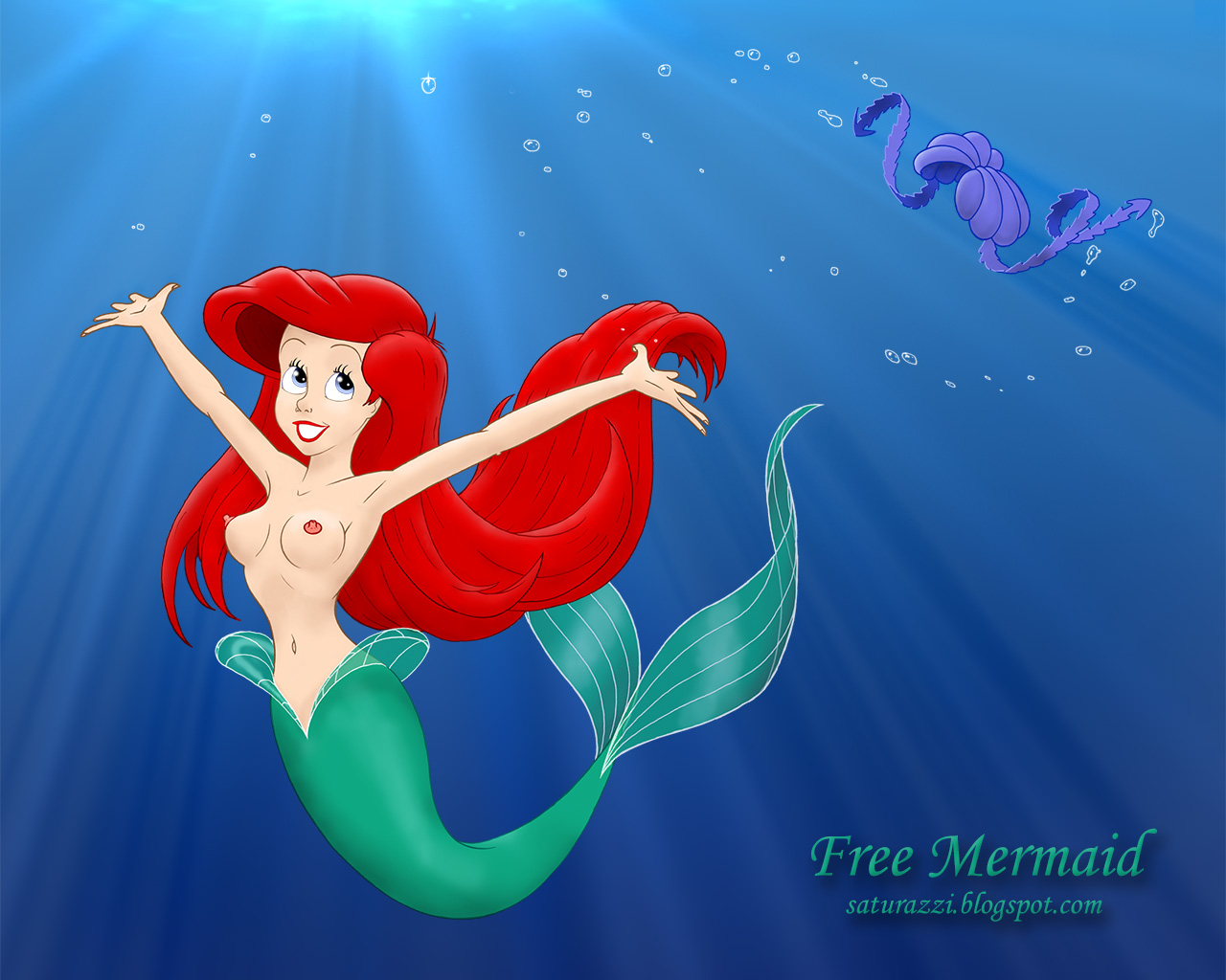 mermaid nude ariel