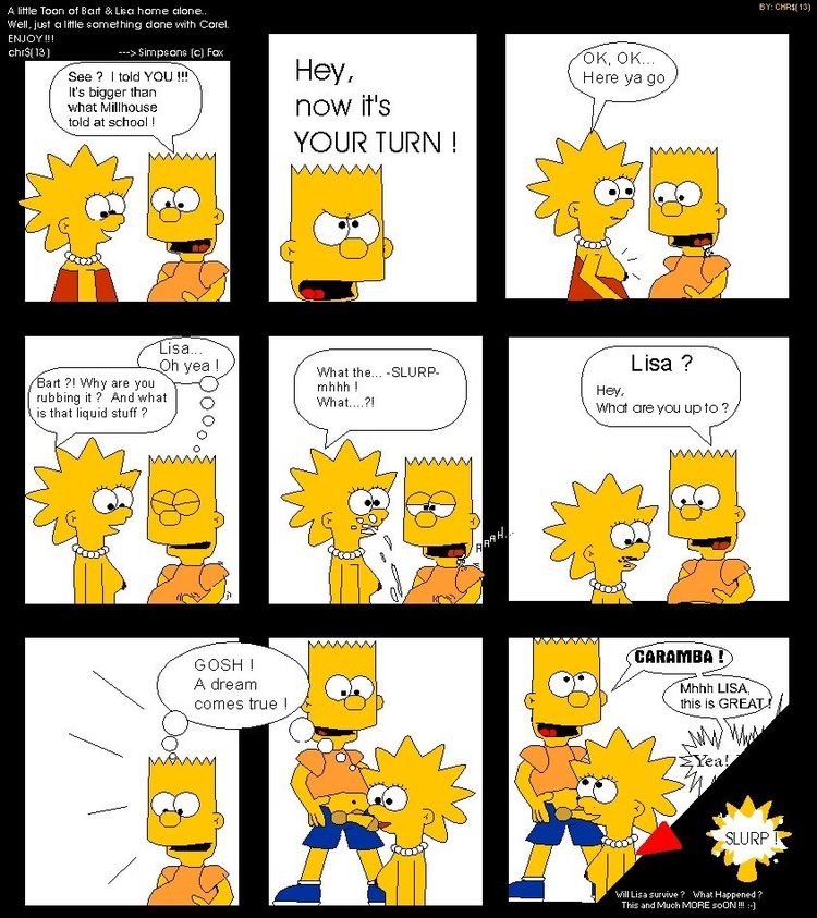 Adult Cartoon Lisa Pussy - Simpsons porn comic strip - XXX photo. 