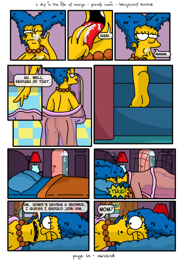 adult simpson toons hentai simpsons comics life marge toons pussy day marges sey