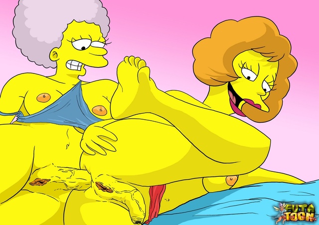 adult simpsons toons simpsons toon patty fcb bouvier maude flanders futa ceef