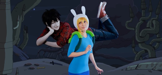 adventure time porn cosplay time good girl lee little adventure fionna features marshall behindinfinity