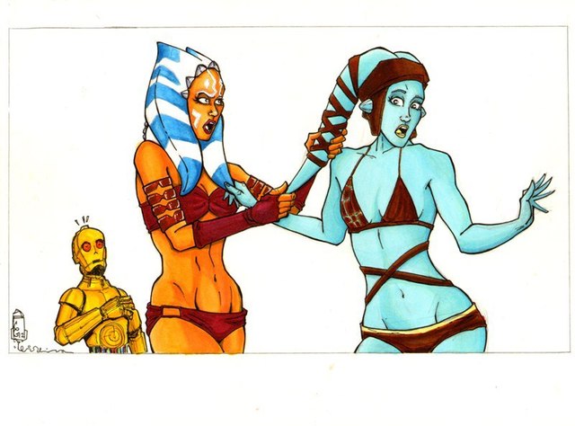 ahsoka porn porn art star fan clone wars ahsoka tano anakin aayla secura shelf bullyart