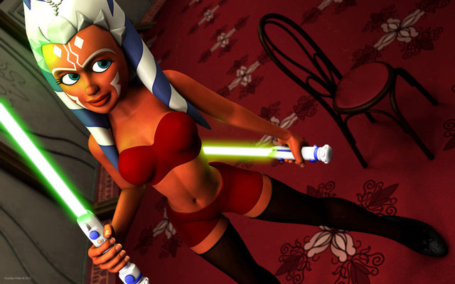 ahsoka porn porn art fan ahsoka tano censored kondaspeter kerembeyit lightsabers alczp