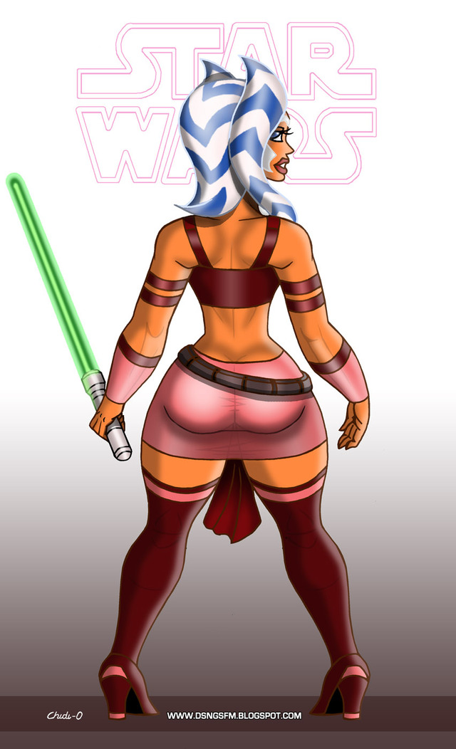 ahsoka tano porn sexy ass boobs ahsoka tano ashoka pose butt jedi booty dsng