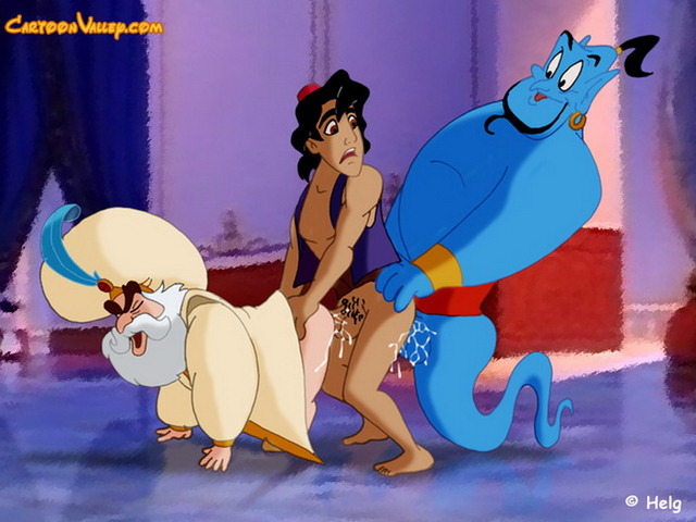 aladdin porn porn comics gay aladdin attachment genie sultan trio