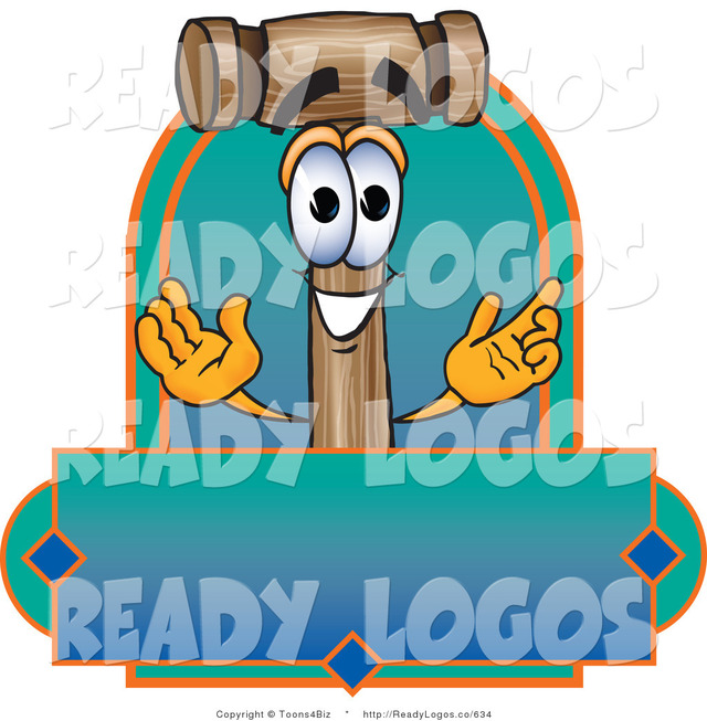 animated character porn cartoon blue toons logo character green happy biz label wooden vector mascot blank mallet smiling