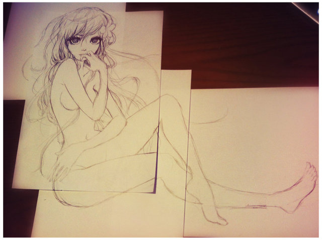 anime porn gallery art anime pre photo nude girl sketch random oexz