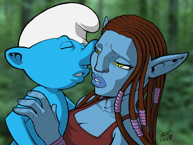 avatar porn art action smurf