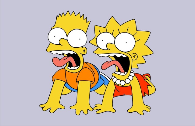 bart and lisa porn porn simpsons marge simpson lisa bart game fluffy hugo front