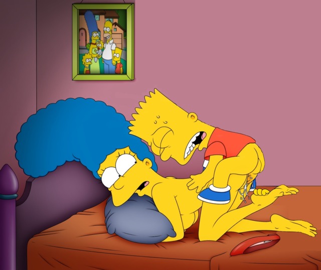 bart and marge fuck simpsons cartoon marge simpson bart ece avenger