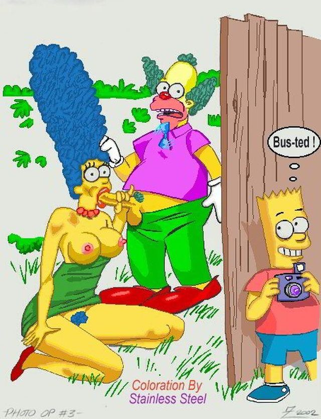 bart and marge fuck simpsons cartoon group