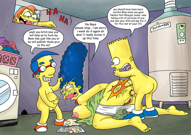 bart and marge fuck simpsons marge simpson bart milhouse van houten nelson muntz gundam dfaaeec