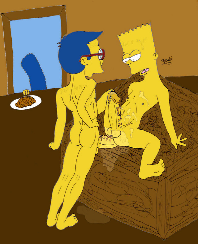 bart and marge fuck simpsons marge simpson bart milhouse van houten