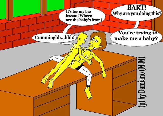 bart and marge fuck hentai sexy comics marge simpson bart collections does