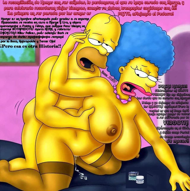 bart and marge fuck porno cartoon marge simpson homer bart fuck