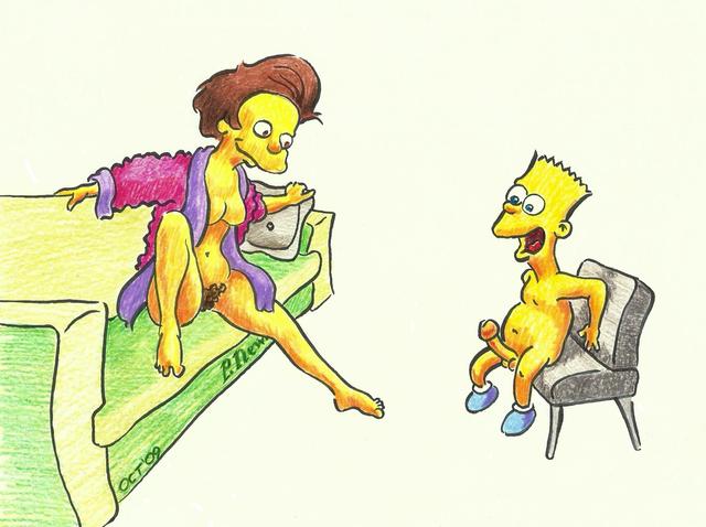 bart porn hentai simpsons simpson bart afa ebb cbc edna krabappel krababbel