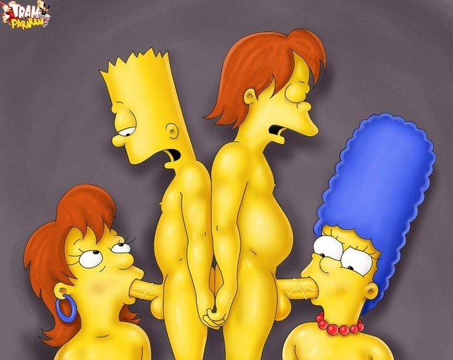 bart porn simpsons marge simpson tram milhouse van houten eef psm