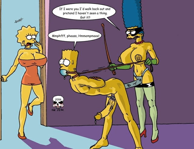 bart simpson porn porn simpsons media marge simpson lisa toon bondage