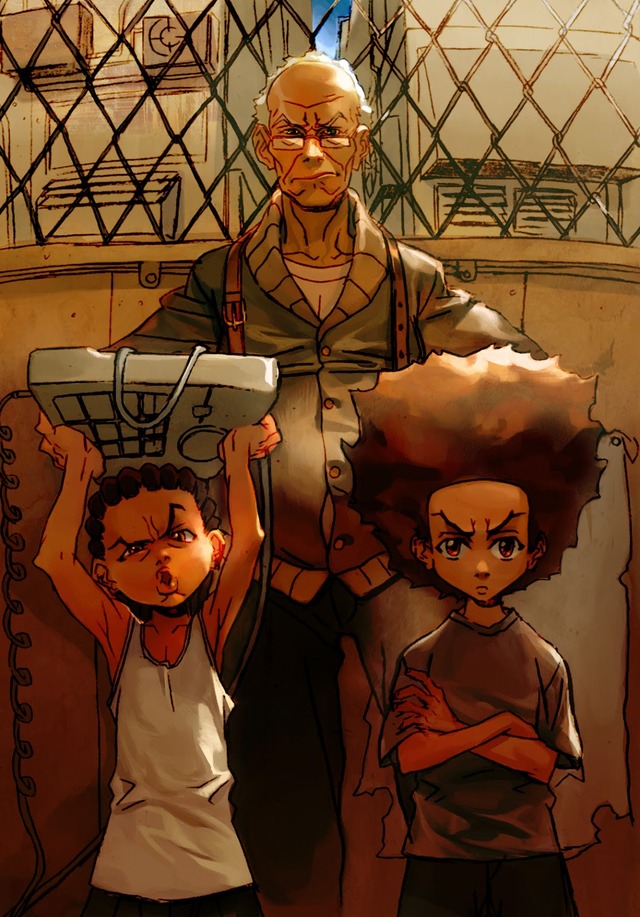 boondocks cartoon porn pics love from boondocks huey tough freeman lesean