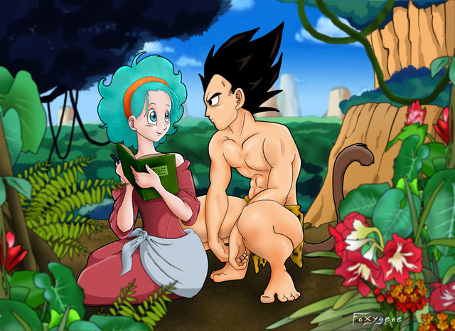 bulma naked art bulma vegeta tarzan spoof foxygene mrblh