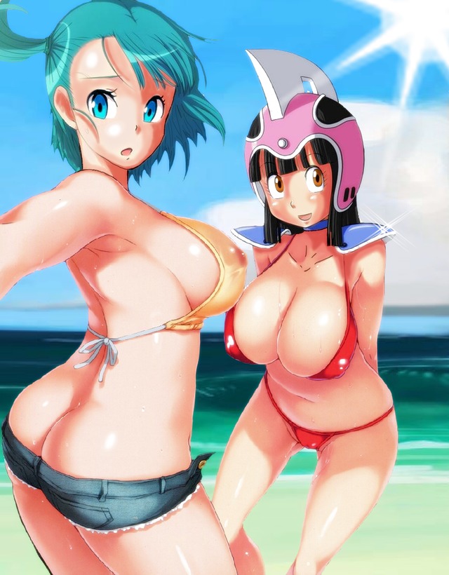 bulma naked art bulma chichi beach clebersan