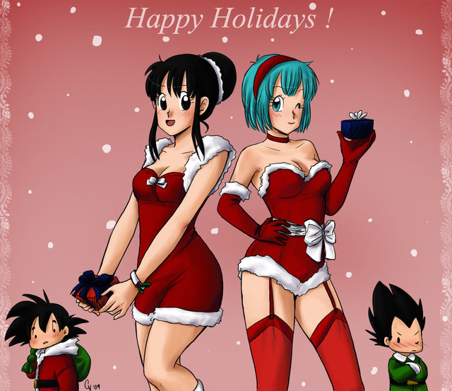 bulma naked art bulma chichi happy holidays camlost