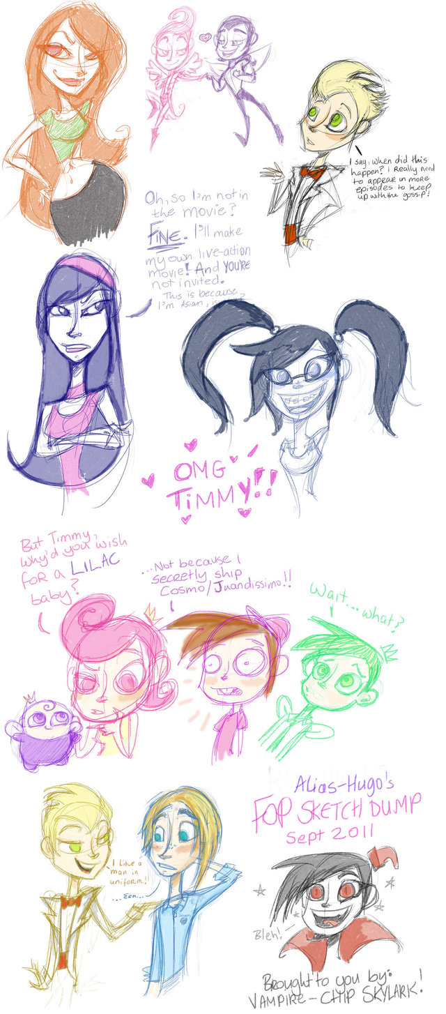 busty nude fairly odd parents fairly odd parents hugo deviantart sketches favourites alias goosebumps