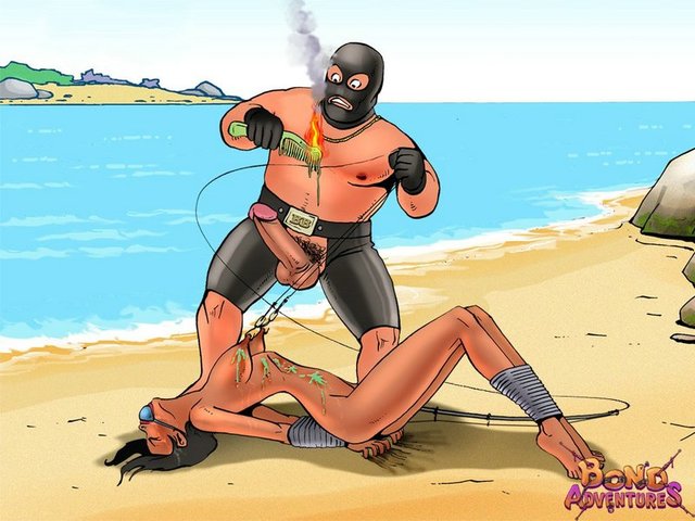 cartoon bdsm porn pics gets catch beach bdsm great bondadventures bruce bond