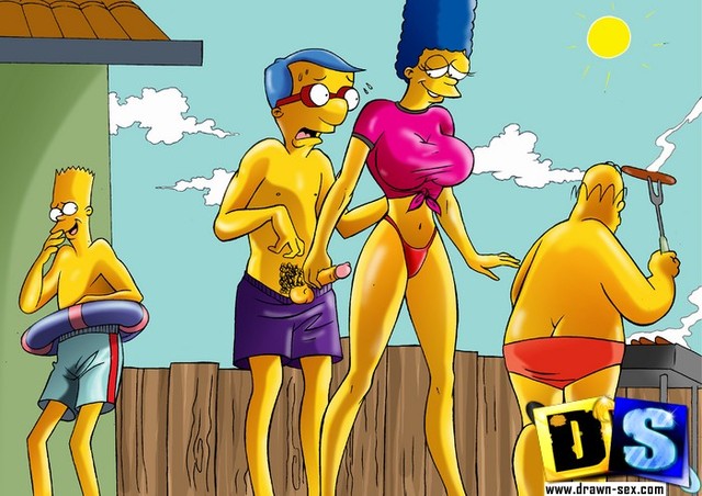 cartoon fuck comix marge simpson pic fuck milhouse