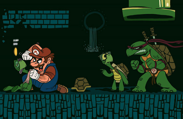 cartoon mario porn pics pictures media mario tmnt dnet