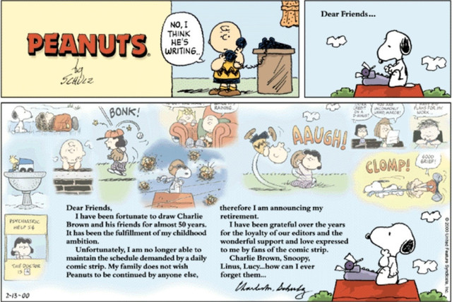 cartoon porn comic strip porn media comic cartoon last original strip appears february peanuts