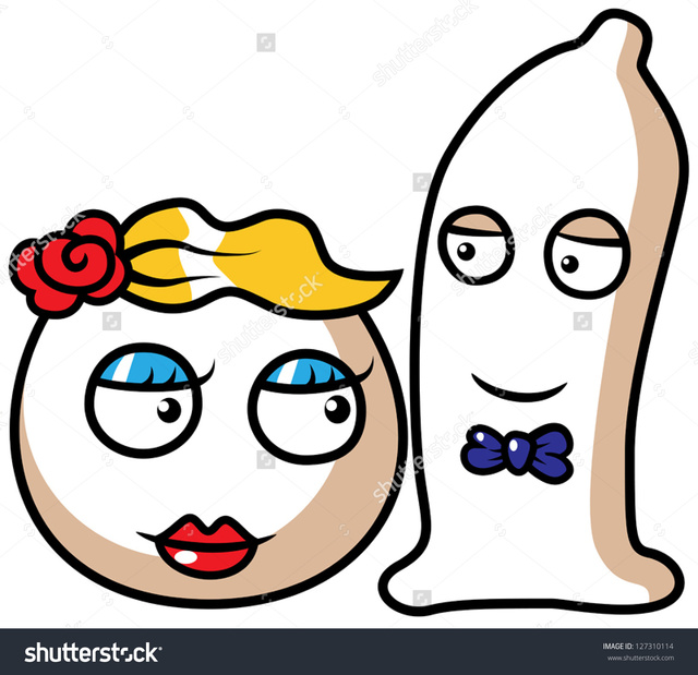 cartoon sex and porn cartoon picture illustration condom egg safe vector stock concept