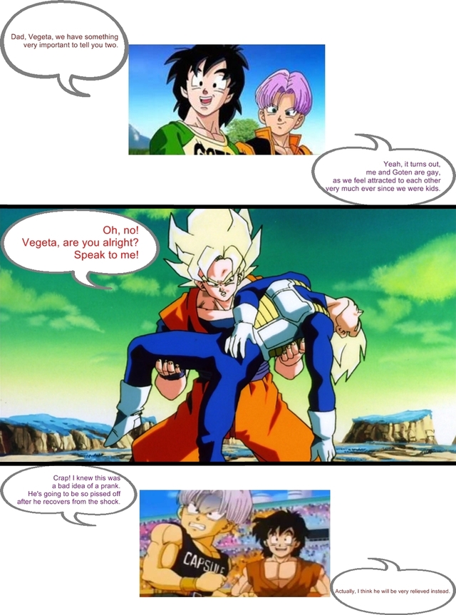 dbz porn comics funny comic dbz vegeta series pun ssjgoku pranked