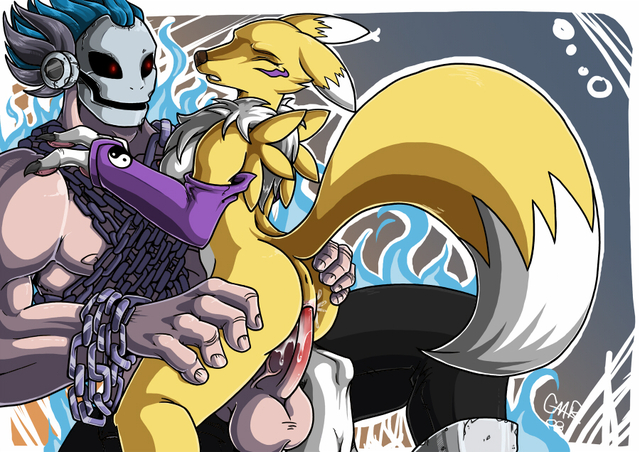 digimon porn digimon renamon dfc skullmeramon