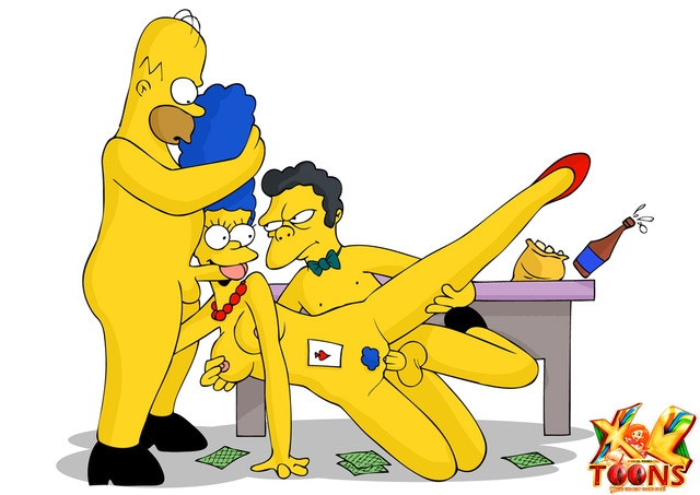 dirty toon sex marge gets hot threesome talked