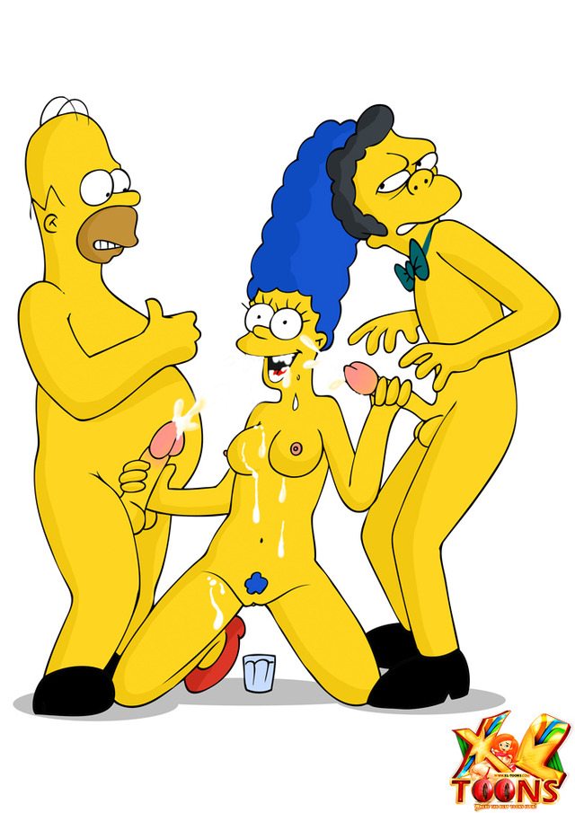 dirty toons sex marge gets hot threesome talked