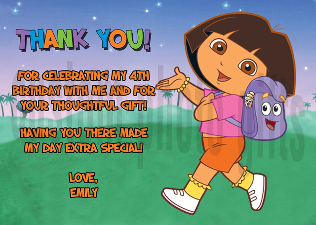 dora the explorer porn home card dora explorer thank afu invitation