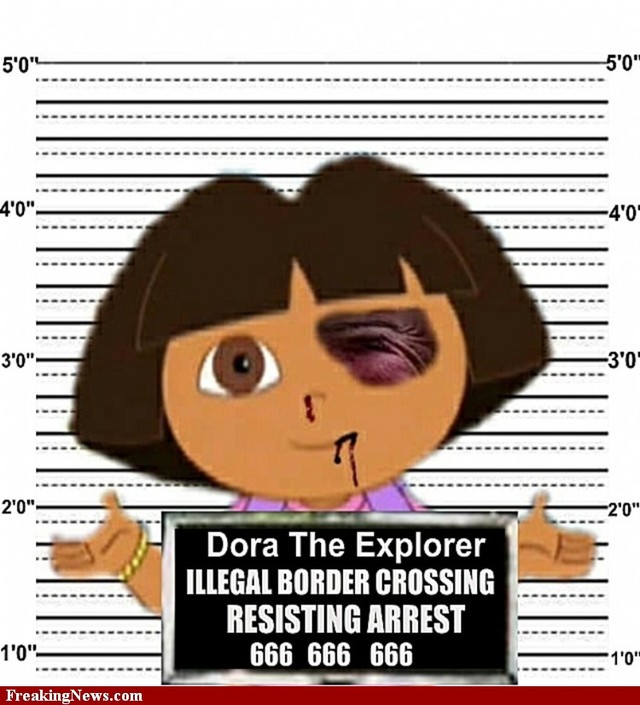 dora the explorer porn pictures funny comments dora explorer mugshot illegal immigrant