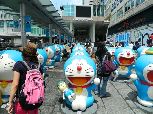 doraemon porn years anniversary robot doraemon cats birthday birth dong kong ding hong statues exhibit jody