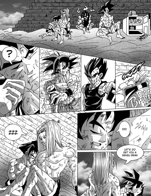 dragonball porn porn gay comic dragon ball yaoi naked doujinshi dbz kai gokuxvegeta gohanxtrunks training desert majin buu