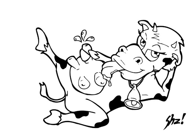 erotic cartoon drawings gallery erotic cow shezo