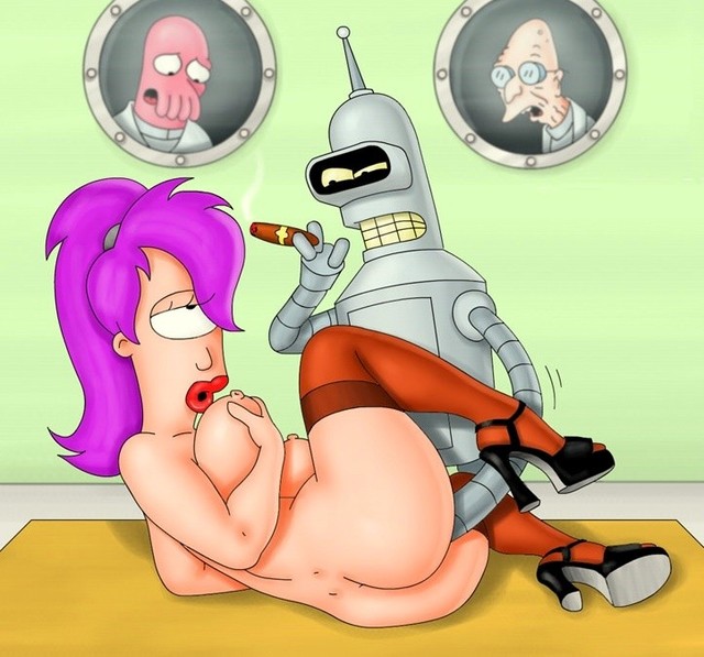 futurama in hot hentai style porn pics leela hottest alien intergalactic robofuck