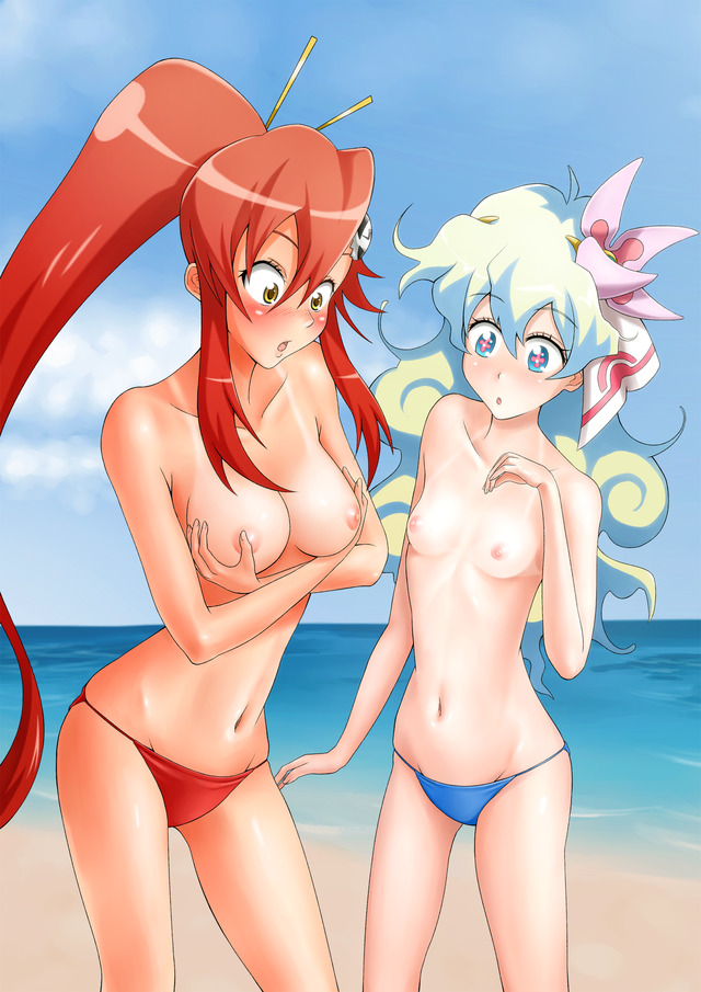 gurren lagann pussy porn nude photoshop thighhighs fee yoko gurren lagann tengen toppa ritona nia teppelin