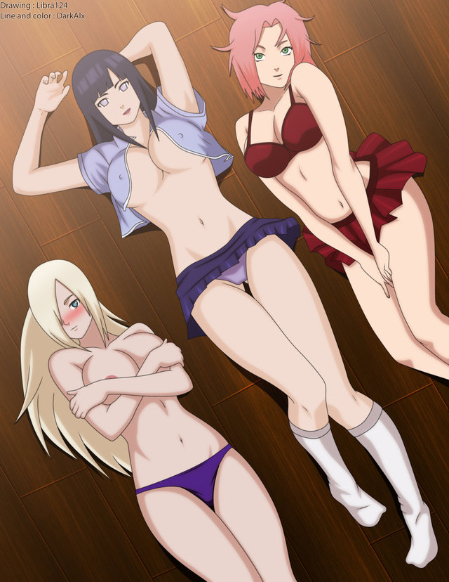 hentai naruto hentai naruto hinata ino world yamanaka sakura haruno posing hyuga darkalx