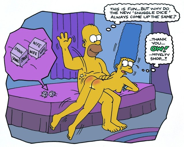 homer and marge bondage simpsons dice spanking karstens humorpage bard