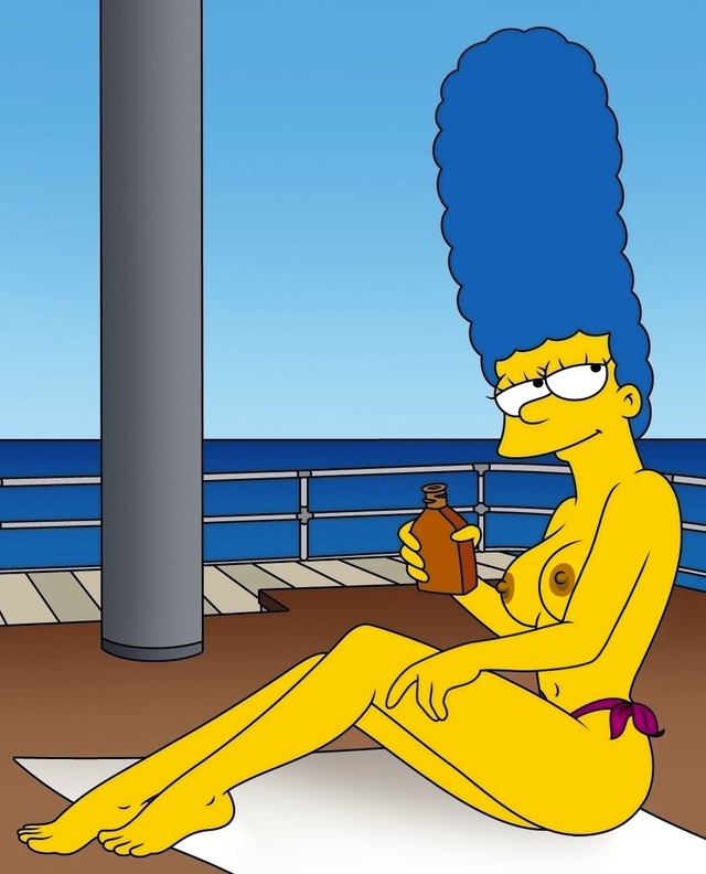 homer and marge bondage simpsons marge simpson monday suntan oil second sea honeymoon