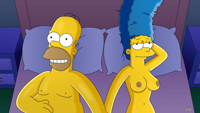 homer and marge bondage simpsons good marge simpson homer wvs monday snuggles