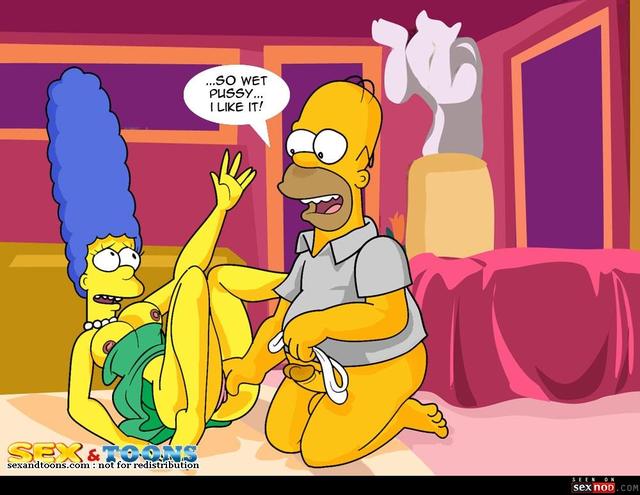 homer and marge bondage simpsons sexy comic cartoon marge homer toons wmimg