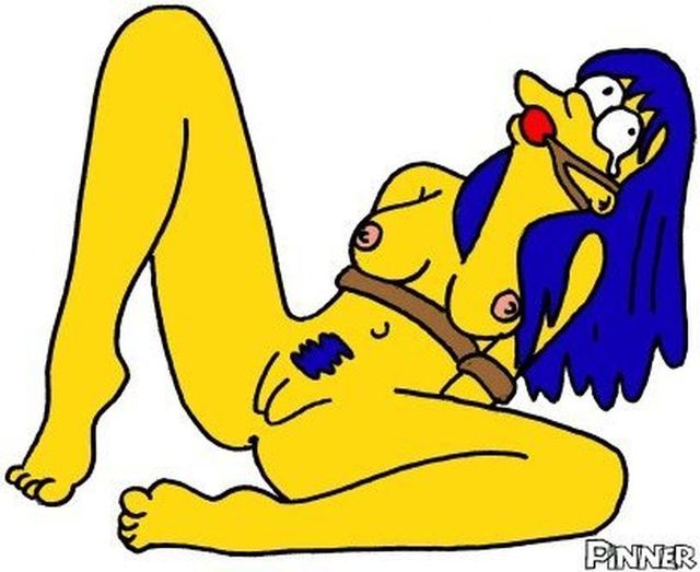 homer and marge bondage simpsons sexy cartoon greta