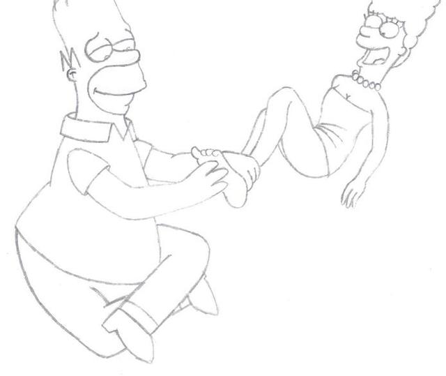 homer and marge bondage marge homer cartoons morelikethis artists fanart tickling bigfatpaulie